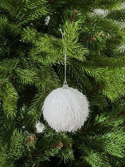 Набор шаров 3 шт, белый, 8 см, Y4-8510