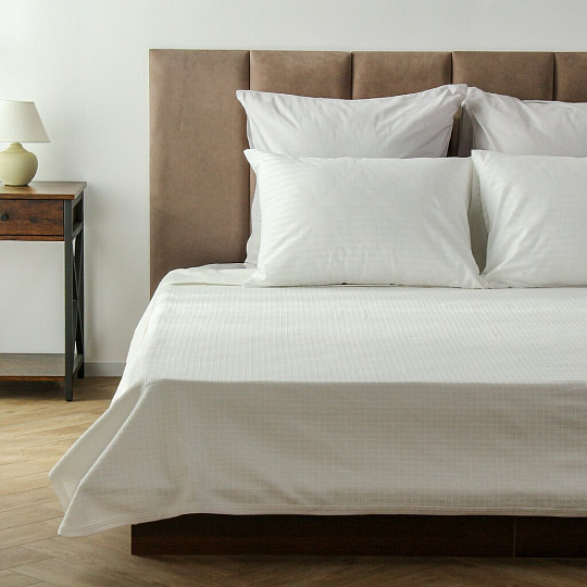 Плед евро, 200х230 см, 100% полиэстер, Silvano, Палермо, белый, A120044