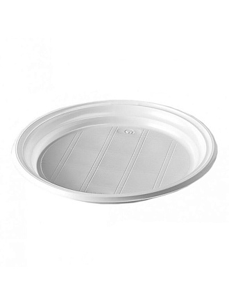 Тарелка одноразовая столовая, 100 шт, диаметр 205 мм, Мистерия, 117683