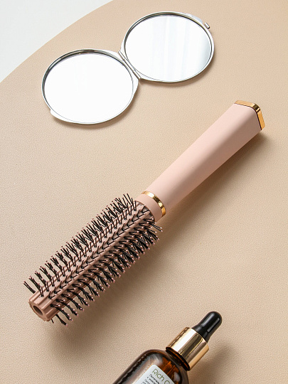 Расческа брашинг, 23х4 см, пластик, розовая, A100057