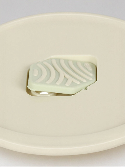 Контейнер пищевой пластик, 0.55 л, 13.7х13.7х6.9 см, светло-серый, круглый, Бытпласт, Phibo Eco Style, 433121830