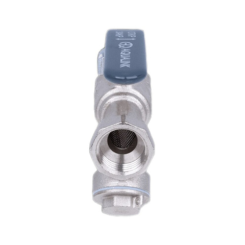 Кран для воды с фильтром 3/4", г-г, ручка, AquaLink