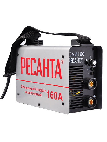 Сварочный аппарат инверторный, Ресанта, САИ-160, 6.5 кВт, 160 А, электрод