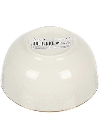 Салатник фарфор, круглый, 14х6 см, White Lace, Fioretta, TDB673