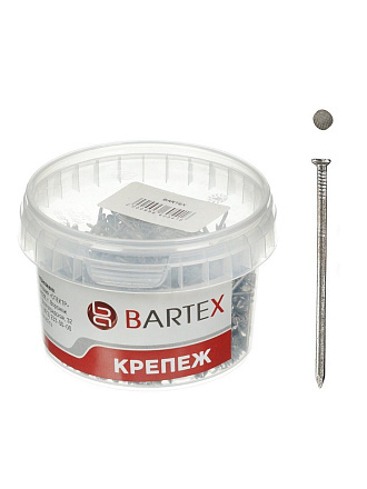 Гвоздь строительный, диаметр 1.4х40 мм, 0.3 кг, в банке, Bartex