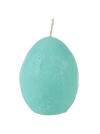 Свеча декоративная, 7х5 см, в ассортименте, Kukina Raffinata, Яйцо цветочный принт, 501396