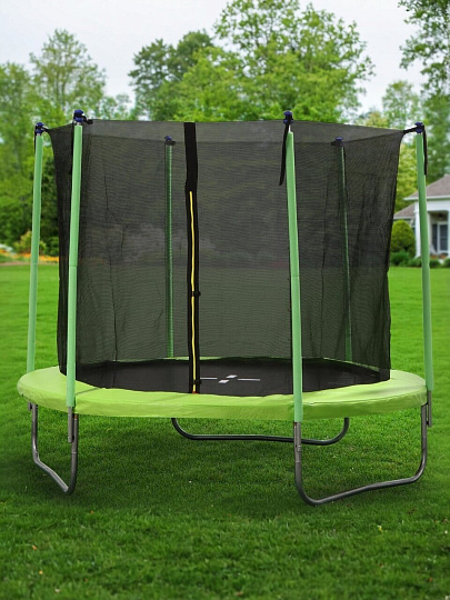Батут 244х244х205 см, с защитной сеткой 150 см, 100 кг, FJ-8FT-2