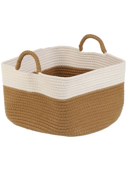 Корзина 30х30х19 см, овальная, плетеная, с ручками, Y4-8690
