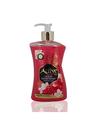 Мыло жидкое Active, Вечная любовь, с соевым белком и витамином E, 450 мл
