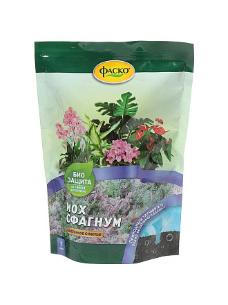 Мох сфагнум 1 л, Фаско, Цветочное Счастье