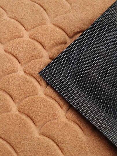 Коврик грязезащитный придверный, 45х75 см, бежевый, SUNSTEP™, Velour, 37-945