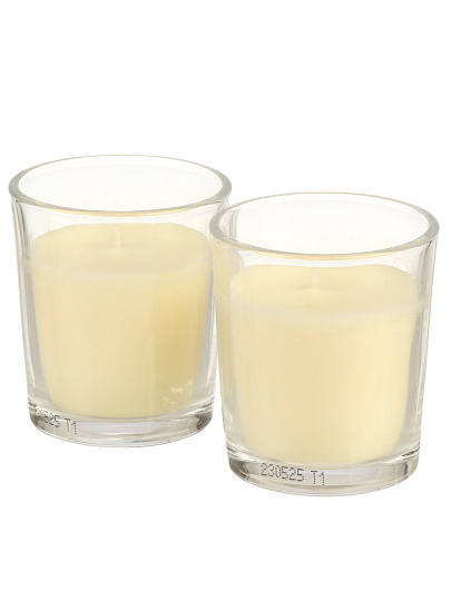 Набор свечей в стакане, 2 шт, Lumar, Ванильный крем, ароматизированные, 2х6.6х5.8 см, 902911