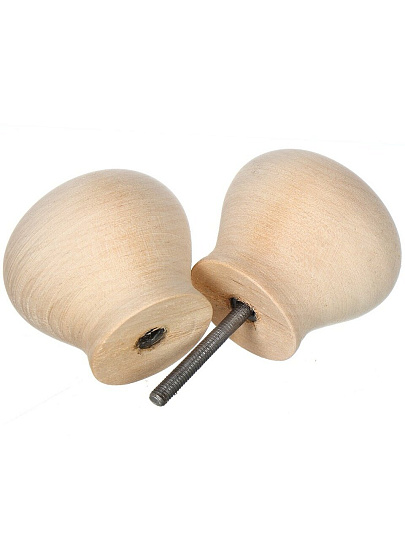 Ручка круглая ЙО-премиум, 20 786, без покрытия, бежевая, дерево