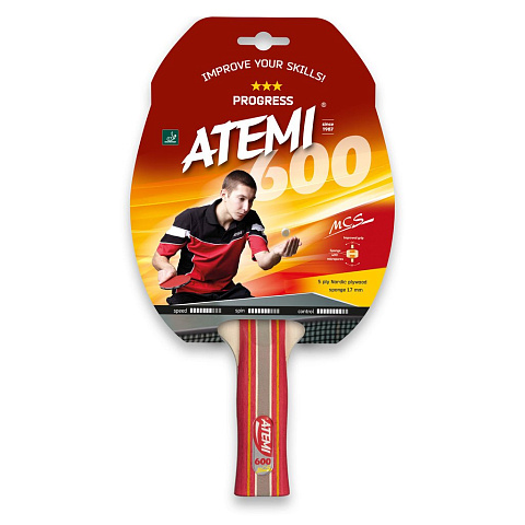 Ракетка для настольного тенниса Atemi 600 AN, 00000030332
