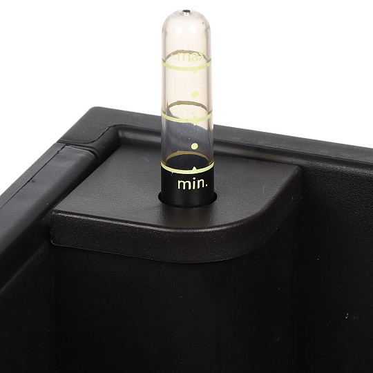 Кашпо пластик, 12 л, 79х19х19 см, автополив, для цветов, прямоугольное, коричневое, Ola Dom, Rattan