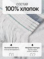 Полотенце банное 50х90 см, 100% хлопок, 370 г/м2, Зум, Silvano, синее, Узбекистан - фото 2