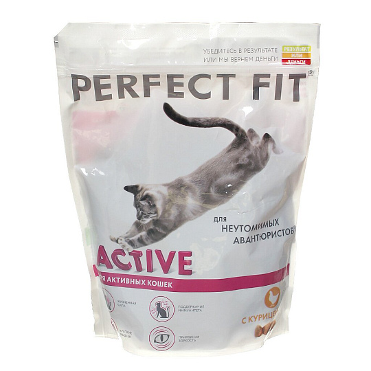 Корм д/жив.PERFECT FIT 650г акт.кош. с кур (10150079)
