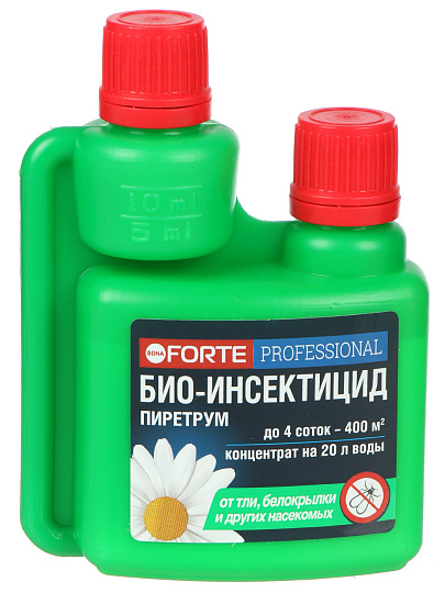 Инсектицид Пиретрум, от различных видов насекомых, концентрат, 100 мл, натуральный, флакон, Bona Forte