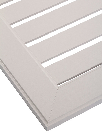 Экран для радиатора, МДФ, 1200х600 мм, прямоугольный, бежевый DE LUXE, реечный, Стильный Дом