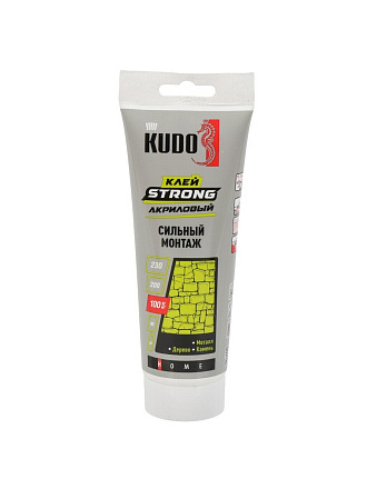 Клей KUDO, акриловый, монтажный, белый, 200 мл, KBT-341, HOME Strong