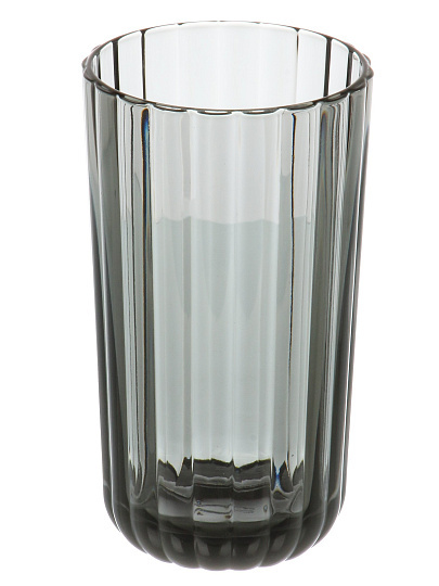 Ваза стекло, настольная, 19 см, ОСЗ, Магия, С2396, графит