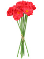 Цветы искусственные Мак Красный, декоративные, 9 шт, 33 см, 23-269 - фото 2