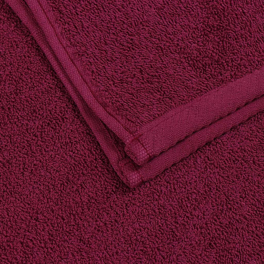 Полотенце банное 50х90 см, 100% хлопок, 380 г/м2, Грация, Barkas, сливовое, Узбекистан, AI-3105031