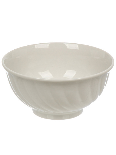 Салатник фарфор, кругл, 16 см, 0.7 л, Голубая роза Белый, Дулевский фарфор, 03520