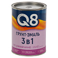 Грунт-эмаль Formula Q8, по ржавчине, алкидная, черная, 0.8 кг