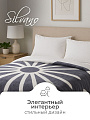 Плед евро, 200х220 см, велсофт, 100% полиэстер, Silvano, Геометрия, бело-серый, SР-153 - фото 2