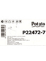 Смеситель для ванны, Potato, с картриджем, белый, P22472-7 - фото 13