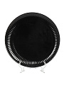 Тарелка обеденная, стекло, 25 см, круглая, Cottage Black, Luminarc, V2120