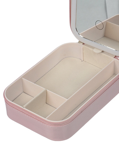 Зеркало-органайзер 16.5х11.5х6 см, розовое, Y4-11507