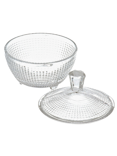 Сахарница 210 мл, стекло, с крышкой, Kaveh, VENICE-FANTASY, SR7265GCL