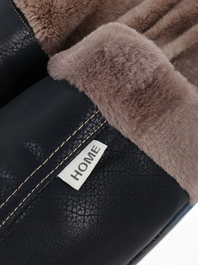 Тапки для женщин, серые, р. 40-41, закрытые, махровые, A210091