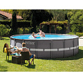Бассейн каркасный Intex, 427х107 см, Ultra Frame, 26310NP, фильтр-насос, лестница, подстилка, тент, 12706 л - фото 2