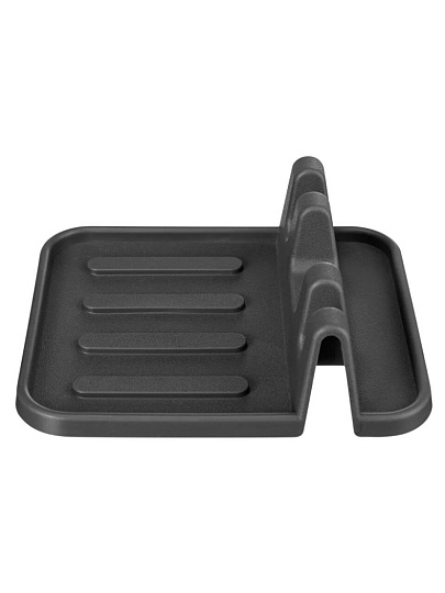 Подставка для столовых приборов, пластик, 14.5х12.6х4.3 см, темно-серая, Бытпласт, Phibo, 435233815