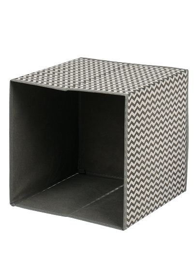 Кофр д/хранен, 28*28*28, складн, сер волна, A190060