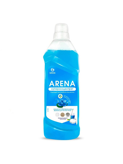 Средство для мытья полов Grass, Arena Водяная лилия, 1 л, с полирующим эффектом, 125184