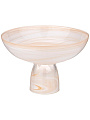 Блюдо стекло, круглое, 21 см, на ножке, Murano, Bronco, 336-187