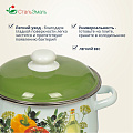 Кастрюля эмалированная сталь, 4 л, крышка сталь, СтальЭмаль, Европейская кухня белоснежная, 1с46я, индукция - фото 9