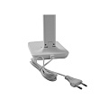 Светильник настольный 12 Вт, белая кожа, Ultraflash, UF-819 C01, 15163, 6000К, 2 плафона, 3 уровня яркости - фото 5