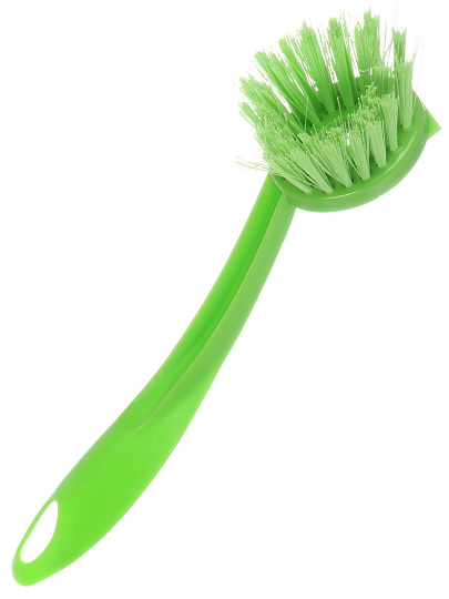 Щетка для посуды, пластик, 23х4.2х5 см, с ручкой, в ассортименте, Мультипласт, Умничка, MPU5378