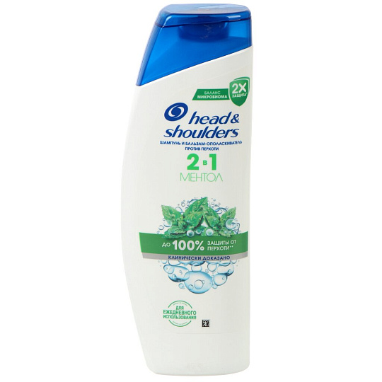 Шампунь Head &amp; Shoulders, 2в1 Ментол, против перхоти, 400 мл