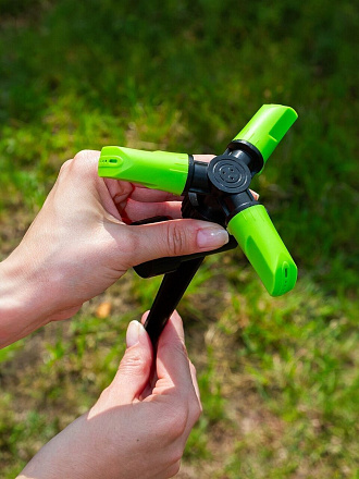 Разбрызгиватель трехлепестковый, на ножке, быстросъемный, Grandy, JS-2236