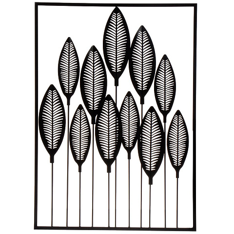 Панно декоративное 70х50 см, металл, Листья, Y6-10673