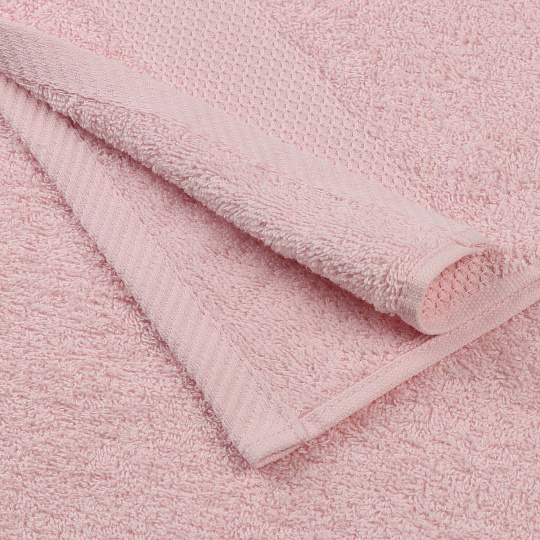 Полотенце банное 50х90 см, 100% хлопок, 380 г/м2, Грация, Barkas, светло-розовое, Узбекистан