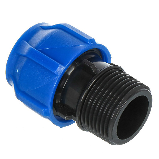 ПНД муфта d20х3/4&quot;, наружная резьба, соединительная, Valfex