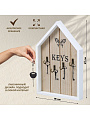 Ключница Домик, 18х27х2.5 см, 4 крючка, Y4-3863 - фото 2