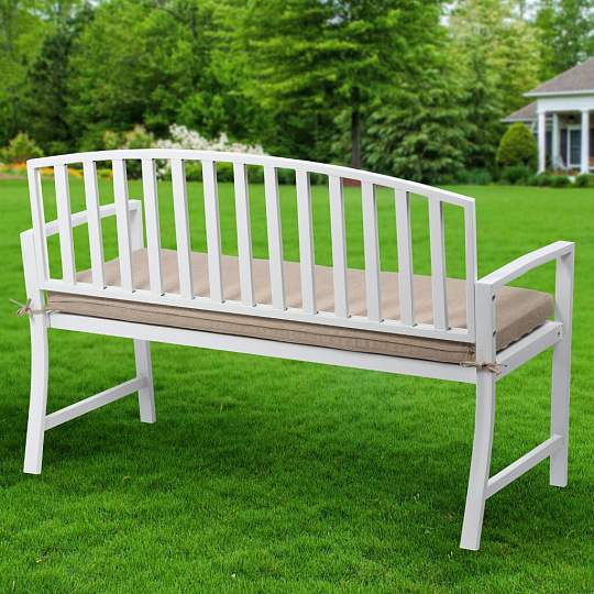 Скамейка железная труба, 128х70х86 см, Green Days, Прованс, WKL-685